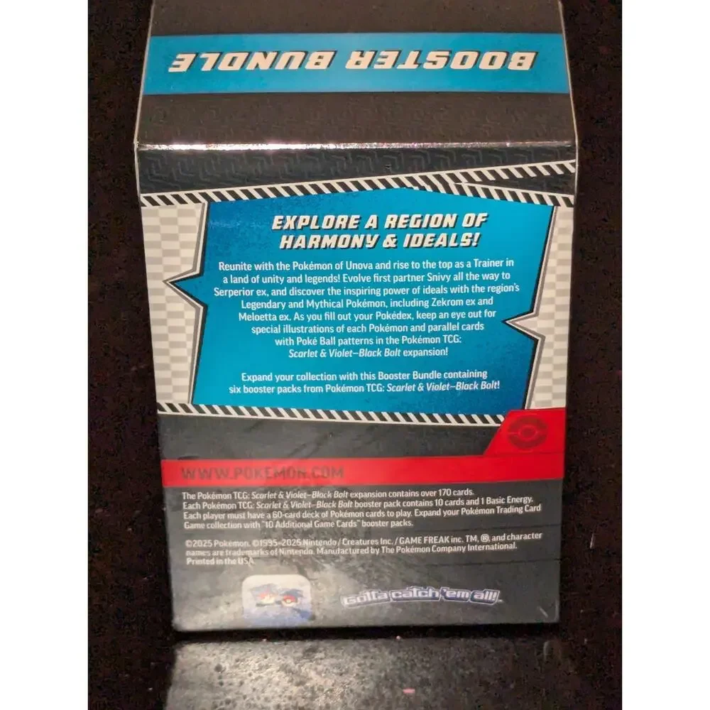 Bundle Black Bolt Black Light Pack Of 6 Pokemon English - Picture 4 of 6